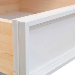 Wohnen Landhaus Highboard in Weiß und Nussbaum Braun - Manipur