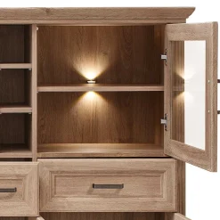 Wohnen Landhaus Highboard mit LED Beleuchtung - Barack