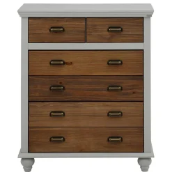 Landhaus Hochkommode mit sechs Schubladen - Veproma^Wohnen New