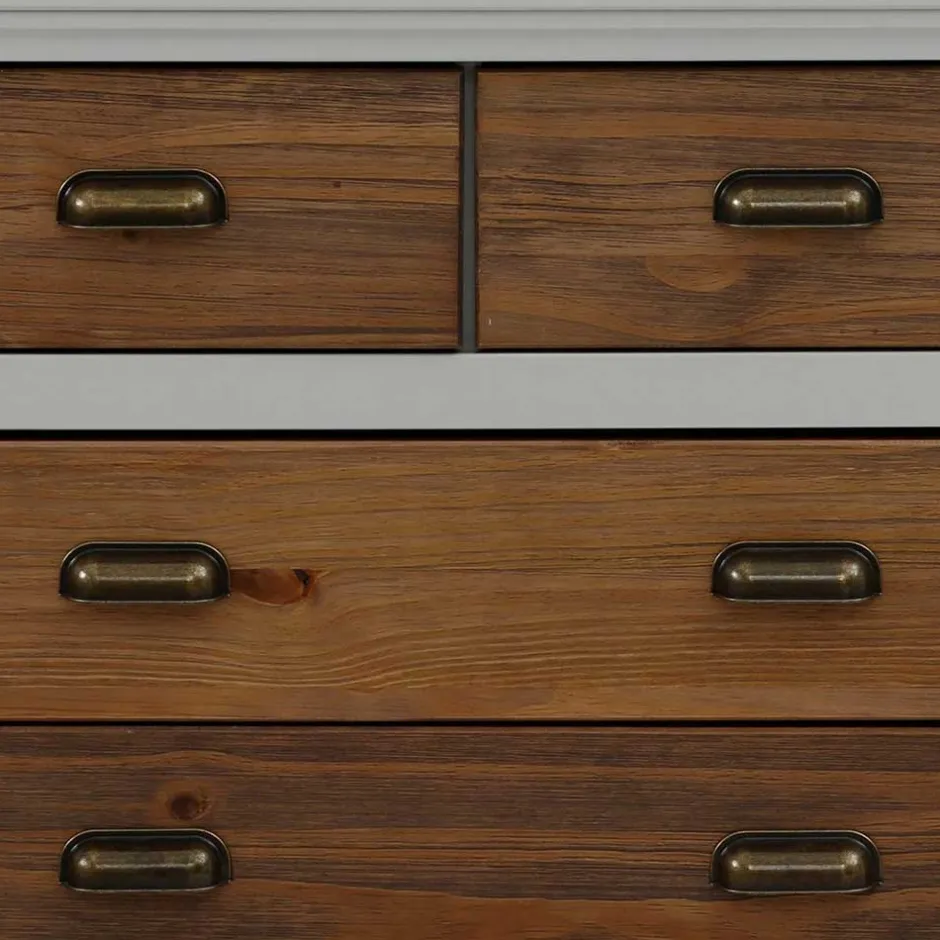 Landhaus Hochkommode mit sechs Schubladen - Veproma^Wohnen New