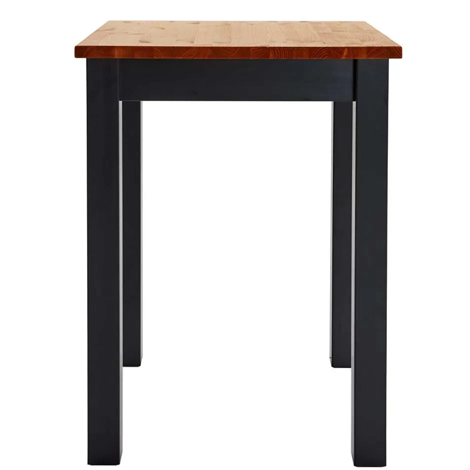 Wohnen Landhaus Hochtisch in Schwarz und Kiefer Lauge - San Bruma