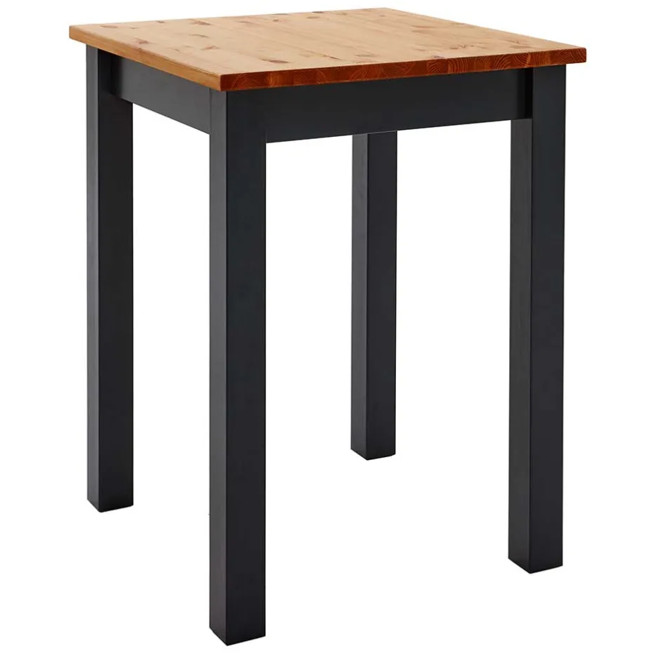 Wohnen Landhaus Hochtisch in Schwarz und Kiefer Lauge - San Bruma