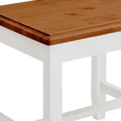 Landhaus Hocker in Weiß und Bernstein - Garella^Wohnen Clearance