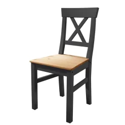 Wohnen Landhaus Holz Essgruppe in Grau - Ustricia (siebenteilig)