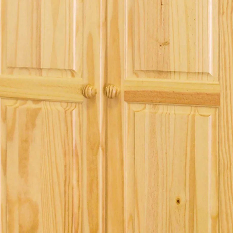 Landhaus Holz Kleiderschrank mit Kugelfüßen - Kascanu^Wohnen Best