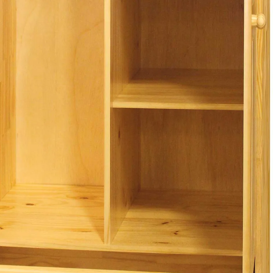 Landhaus Holz Kleiderschrank mit Kugelfüßen - Kascanu^Wohnen Best