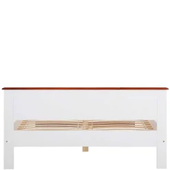 Wohnen Landhaus Holzbett in Weiß & Kirschbaum - Vendirai