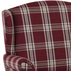 Landhaus Küchensofa in Rot mit Kariert Muster - Matieu^Wohnen Outlet