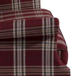 Landhaus Küchensofa in Rot mit Kariert Muster - Matieu^Wohnen Outlet