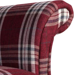 Landhaus Küchensofa in Rot mit Kariert Muster - Matieu^Wohnen Outlet