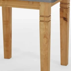 Wohnen Landhaus Küchentisch in Grau & Kiefer Lauge - Viensta