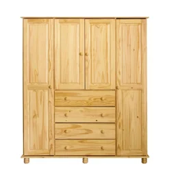 Landhaus Kleiderschrank aus Kiefernholz - Lajuna^Wohnen Clearance