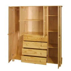 Landhaus Kleiderschrank aus Kiefernholz - Lajuna^Wohnen Clearance