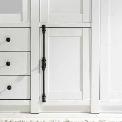 Wohnen Landhaus Kleiderschrank Chelles in Weiß mit Spiegel