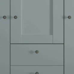 Landhaus Kleiderschrank in Graugrün - Rajavo^Wohnen Clearance