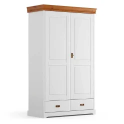 Landhaus Kombi-Kleiderschrank aus Kiefernholz - Varicano^Wohnen Online