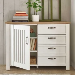 Landhaus Kombi-Kommode in Weiß - Malvissa^Wohnen Clearance