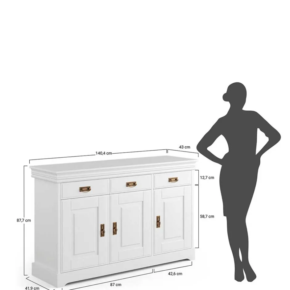 Wohnen Landhaus Kombi-Kommode zweifarbig - Varicano