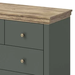 Landhaus Kommode in Dunkelgrün - Daney^Wohnen Sale