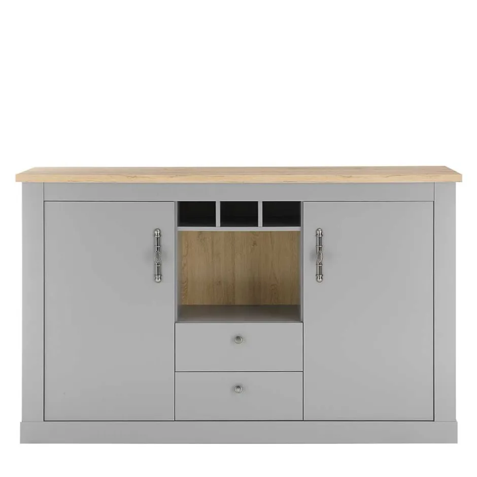 Wohnen Landhaus Kommode in Lichtgrau - Buleta