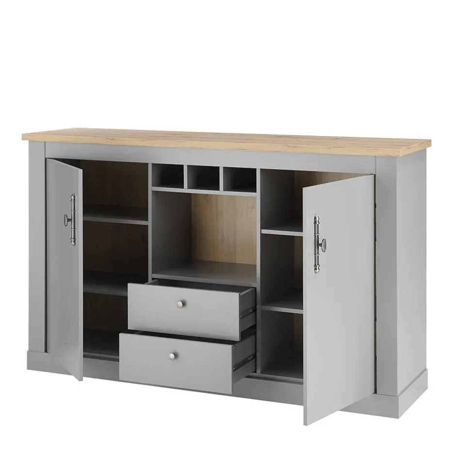 Wohnen Landhaus Kommode in Lichtgrau - Buleta