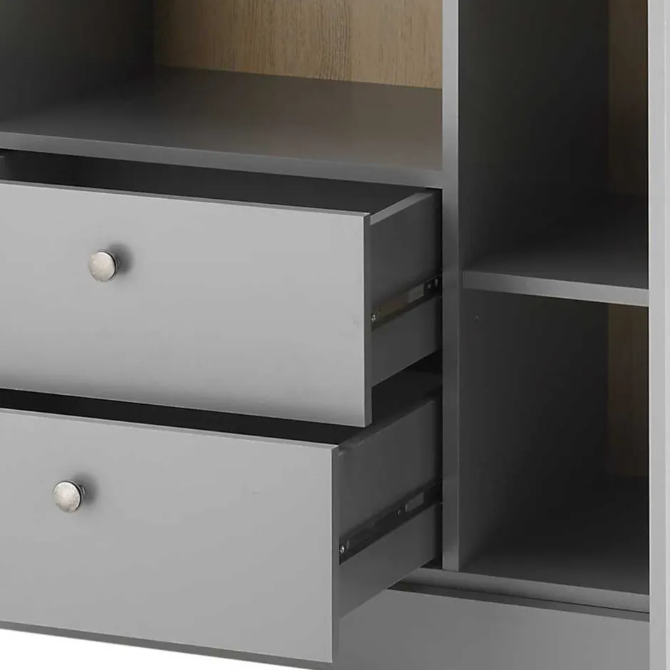 Wohnen Landhaus Kommode in Lichtgrau - Buleta