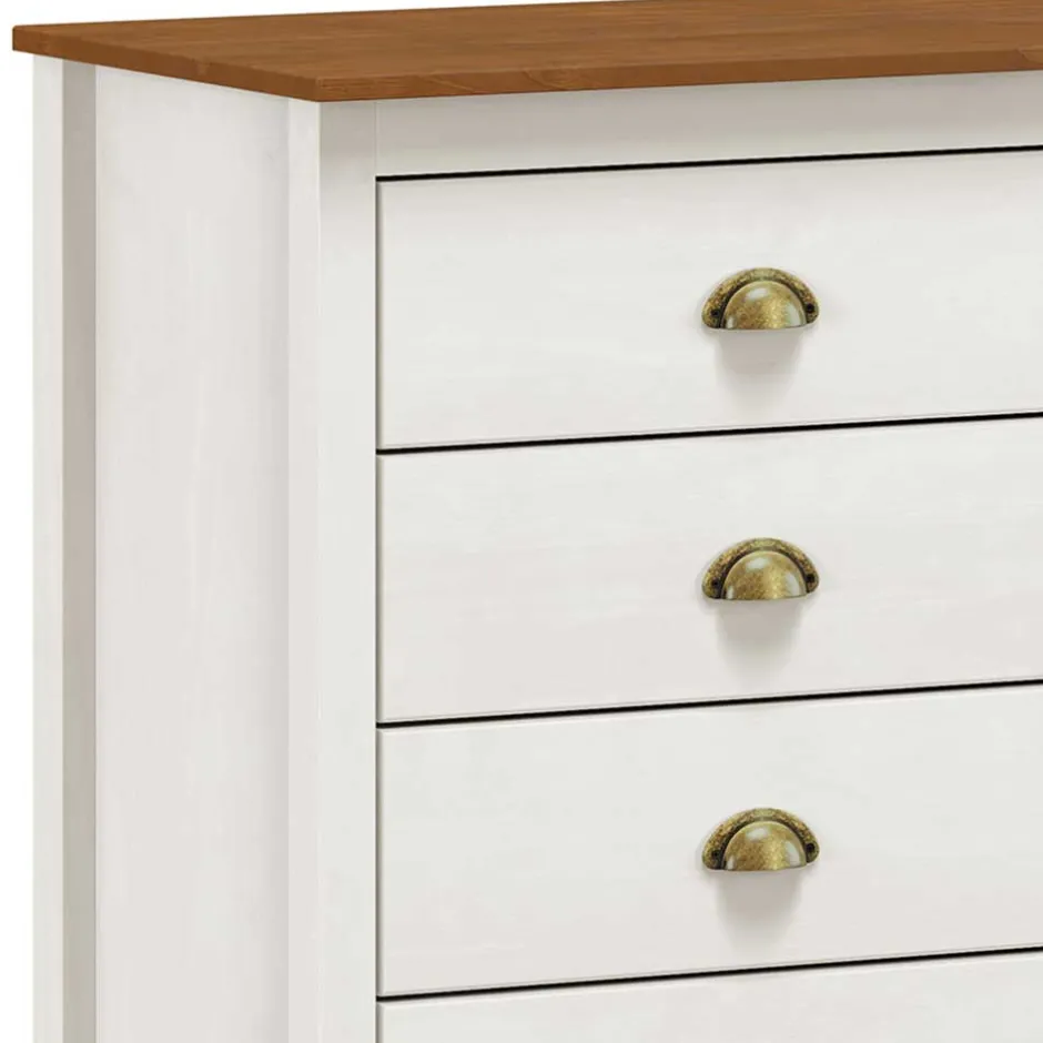 Wohnen Landhaus Kommode mit acht Schubladen - Clipper