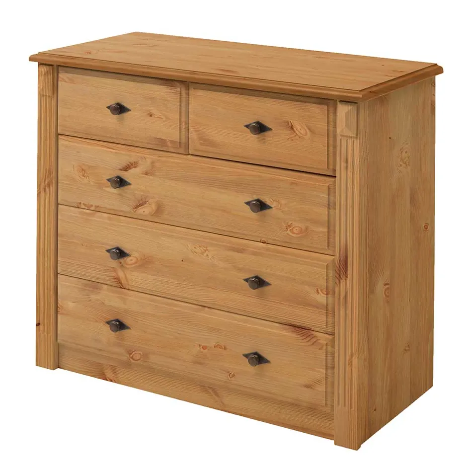 Landhaus Kommode mit fünf Schubladen - Cabressan^Wohnen Sale