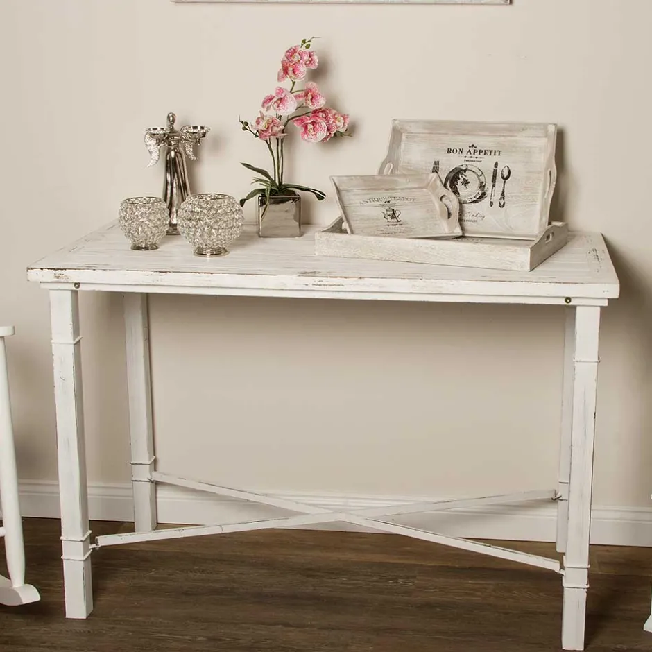 Landhaus Konsolentisch im Used Look Shabby - Flace^Wohnen Outlet