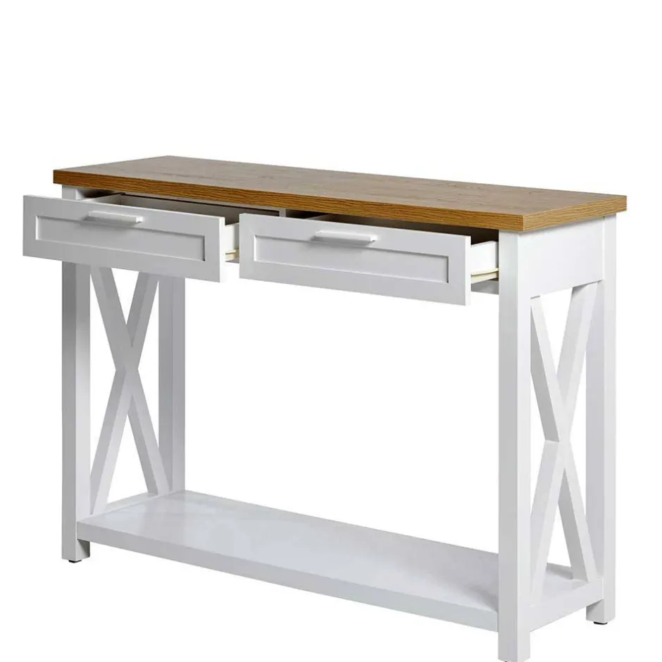 Landhaus Konsolentisch zweifarbig - Ristina^Wohnen Discount