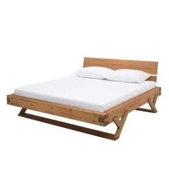 Wohnen Landhaus Massivholzbett mit Kufen - Fuertun