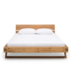 Wohnen Landhaus Massivholzbett mit Kufen - Fuertun