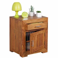 Landhaus Nachtkommode Hoslo mit Schublade^Wohnen New