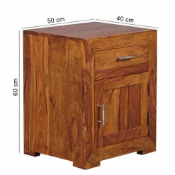 Landhaus Nachtkommode Hoslo mit Schublade^Wohnen New