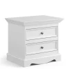 Wohnen Landhaus Nachtkommode in Weiß lackiert - Indico