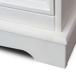 Wohnen Landhaus Nachtkommode in Weiß lackiert - Indico