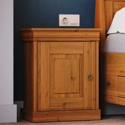 Landhaus Nachtschrank in Honigfarben - Lusanne^Wohnen Discount