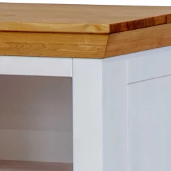 Landhaus Nachtschrank in Weiß & Eichefarben - Envicron^Wohnen Best