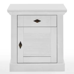 Wohnen Landhaus Nachtschrank in Weiß - Mira