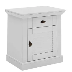 Wohnen Landhaus Nachtschrank in Weiß - Mira
