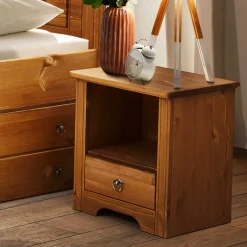 Landhaus Nachtschrank mit Ablagefach - Imressa^Wohnen Online