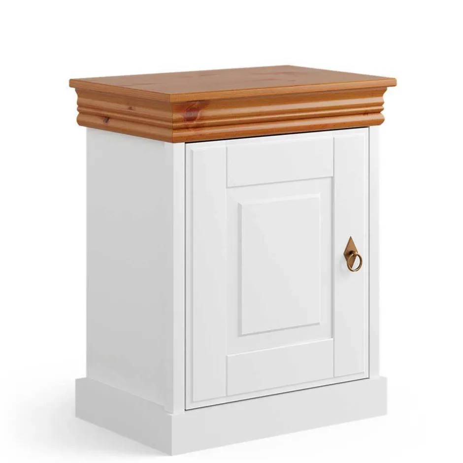 Wohnen Landhaus Nachtschrank mit Drehtür - Varicano