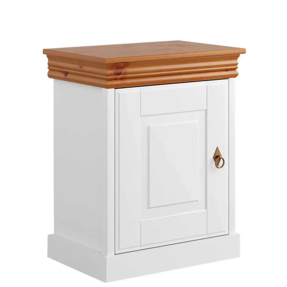 Wohnen Landhaus Nachtschrank mit Drehtür - Varicano