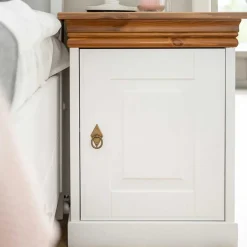 Wohnen Landhaus Nachtschrank mit Drehtür - Varicano