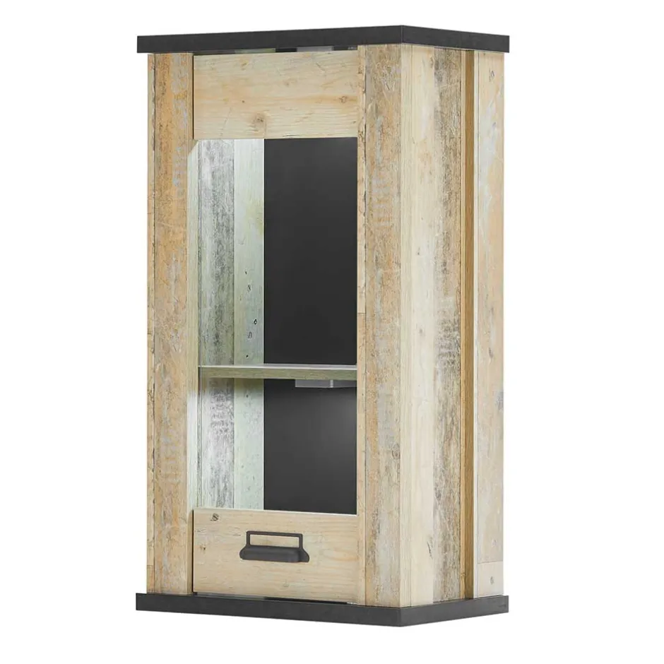 Wohnen Landhaus Oberschrank mit Glas Einsatz - Garisa