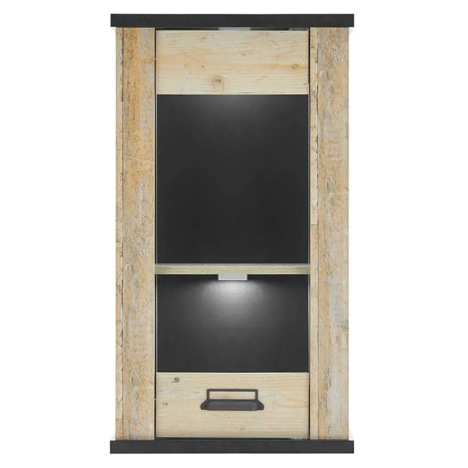 Wohnen Landhaus Oberschrank mit Glas Einsatz - Garisa