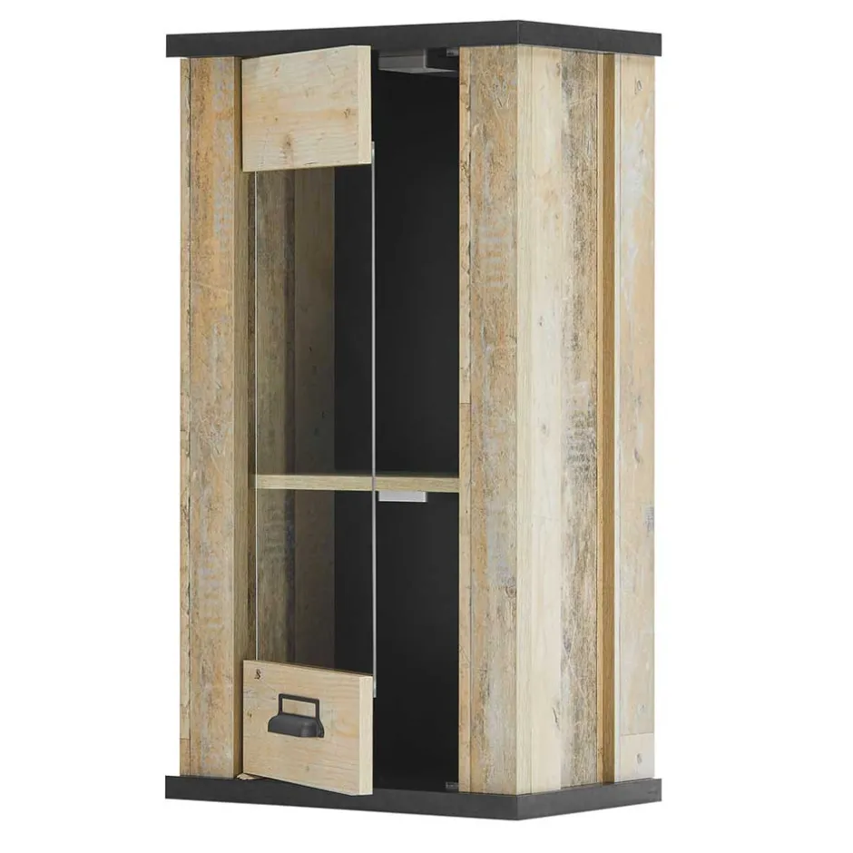 Wohnen Landhaus Oberschrank mit Glas Einsatz - Garisa