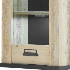 Wohnen Landhaus Oberschrank mit Glas Einsatz - Garisa