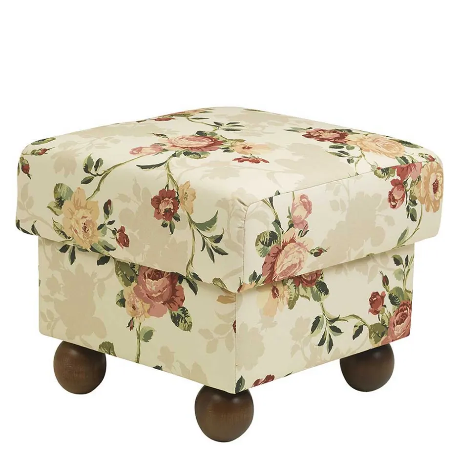 Landhaus Ohrenbackensessel mit Blumen Muster - Zavatraos^Wohnen Clearance