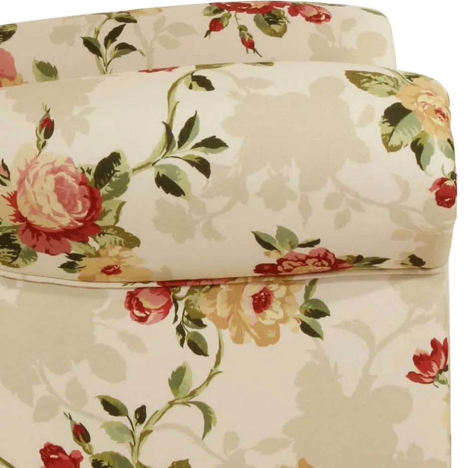 Landhaus Ohrenbackensessel mit Blumen Muster - Zavatraos^Wohnen Clearance